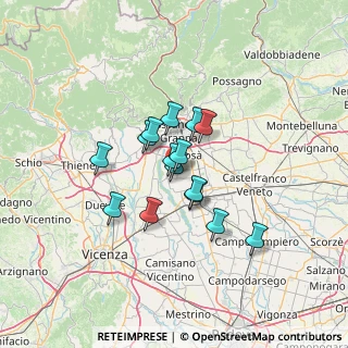 Mappa Via Alcide De Gasperi, 36056 Tezze sul Brenta VI, Italia (9.21733)