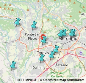 Mappa , 24035 Curno BG, Italia (4.00727)