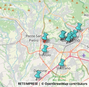 Mappa Via dei Campi, 24035 Curno BG, Italia (3.88)