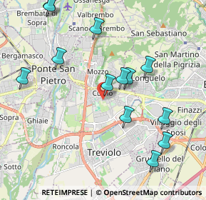 Mappa Via dei Campi, 24035 Curno BG, Italia (2.19)