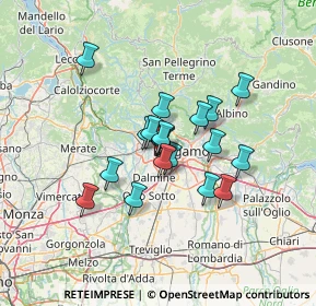 Mappa , 24035 Curno BG, Italia (9.56579)
