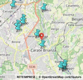 Mappa Via Giuseppe Garibaldi, 20843 Verano Brianza MB, Italia (3.14294)