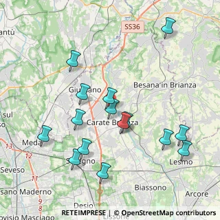 Mappa Via Giuseppe Garibaldi, 20843 Verano Brianza MB, Italia (4.128)
