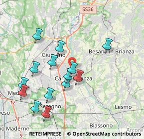 Mappa Via Giuseppe Garibaldi, 20843 Verano Brianza MB, Italia (3.88)