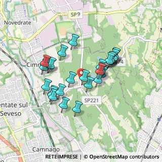 Mappa Via per Figino, 20823 Lentate sul Seveso MB, Italia (0.76071)