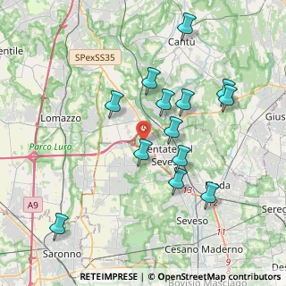 Mappa Via Fratelli Rosselli, 20823 Lentate sul Seveso MB, Italia (3.79385)