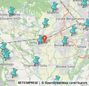 Mappa Via dello Sport, 24030 Terno D'isola BG, Italia (3.14438)