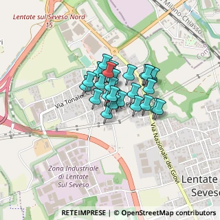 Mappa Via Montello, 20823 Lentate sul Seveso MB, Italia (0.26207)