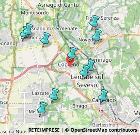 Mappa Via Montello, 20823 Lentate sul Seveso MB, Italia (2.03636)