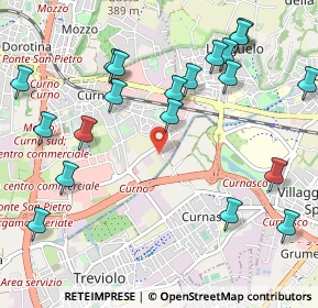 Mappa Via Aldo Moro, 24035 Curno BG, Italia (1.2335)