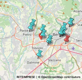 Mappa Via Aldo Moro, 24035 Curno BG, Italia (3.25714)