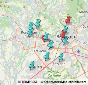 Mappa Via Aldo Moro, 24035 Curno BG, Italia (3.2425)