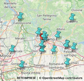 Mappa Via Aldo Moro, 24035 Curno BG, Italia (15.48733)