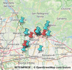 Mappa Via Aldo Moro, 24035 Curno BG, Italia (9.36647)