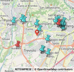 Mappa Via Aldo Moro, 24035 Curno BG, Italia (2.149)