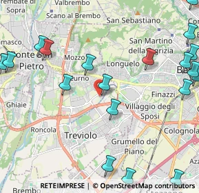 Mappa Via Aldo Moro, 24035 Curno BG, Italia (2.97053)