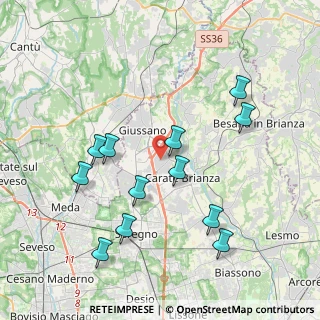 Mappa 20050 Verano Brianza MB, Italia (4.05167)
