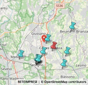 Mappa 20050 Verano Brianza MB, Italia (3.83583)