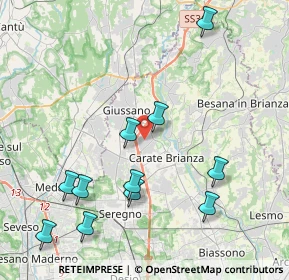 Mappa 20050 Verano Brianza MB, Italia (4.55818)