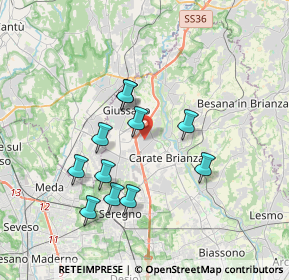 Mappa 20050 Verano Brianza MB, Italia (3.23727)