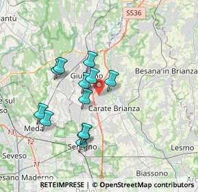Mappa 20050 Verano Brianza MB, Italia (3.12)