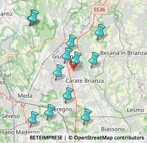 Mappa 20050 Verano Brianza MB, Italia (3.94833)
