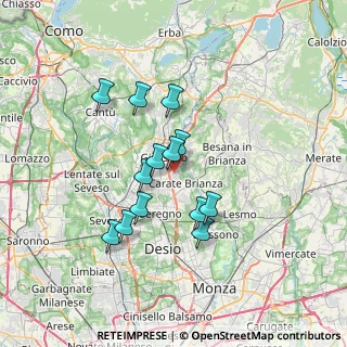 Mappa 20050 Verano Brianza MB, Italia (5.76769)