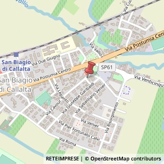 Mappa Via Camillo Benso Conte di Cavour, 26, 31048 San Biagio di Callalta, Treviso (Veneto)