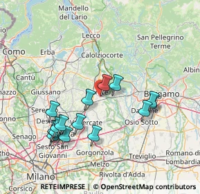Mappa Str. Consorziale Novarino, 23807 Merate LC, Italia (14.99667)