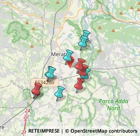 Mappa Str. Consorziale Novarino, 23807 Merate LC, Italia (2.79333)
