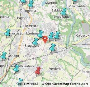 Mappa Str. Consorziale Novarino, 23807 Merate LC, Italia (2.58786)