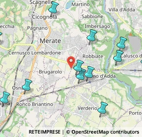 Mappa Str. Consorziale Novarino, 23807 Merate LC, Italia (2.57583)