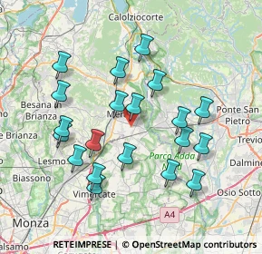 Mappa Str. Consorziale Novarino, 23807 Merate LC, Italia (7.2175)