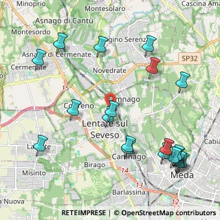 Mappa Via Armando Diaz, 20823 Lentate sul Seveso MB, Italia (2.5985)