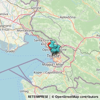 Mappa Salita di Contovello, 34136 Trieste TS, Italia (39.69636)
