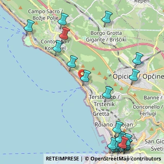Mappa Salita di Contovello, 34136 Trieste TS, Italia (3.148)