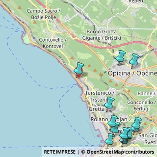 Mappa Salita di Contovello, 34136 Trieste TS, Italia (3.44154)