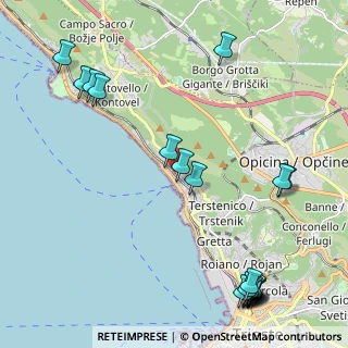 Mappa Salita di Contovello, 34136 Trieste TS, Italia (2.923)