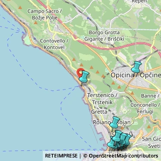 Mappa Salita di Contovello, 34136 Trieste TS, Italia (3.74357)
