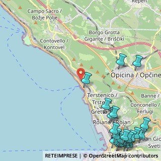 Mappa Salita di Contovello, 34136 Trieste TS, Italia (3.5905)