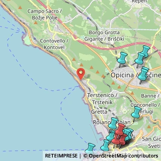 Mappa Salita di Contovello, 34136 Trieste TS, Italia (3.7355)