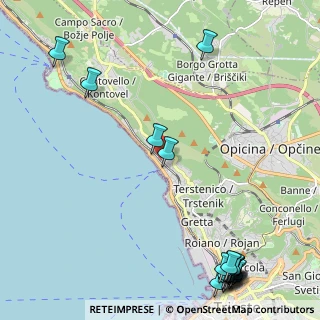 Mappa Salita di Contovello, 34136 Trieste TS, Italia (3.359)