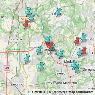Mappa Via Lodovico Ariosto, 20823 Lentate sul Seveso MB, Italia (4.50941)