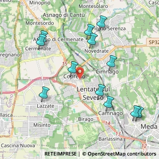 Mappa Via Lodovico Ariosto, 20823 Lentate sul Seveso MB, Italia (2.32083)