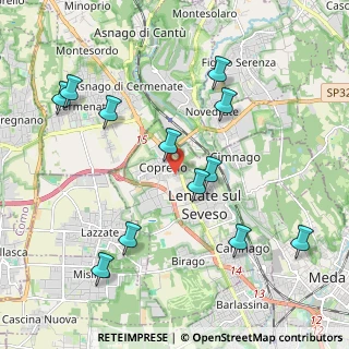 Mappa Via Lodovico Ariosto, 20823 Lentate sul Seveso MB, Italia (2.18417)