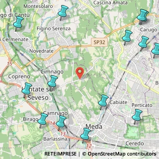 Mappa Via per Mariano, 20823 Lentate sul Seveso MB, Italia (3.40286)