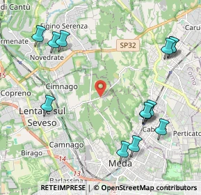 Mappa Via per Mariano, 20823 Lentate sul Seveso MB, Italia (2.53231)