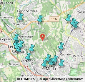 Mappa Via per Mariano, 20823 Lentate sul Seveso MB, Italia (2.447)