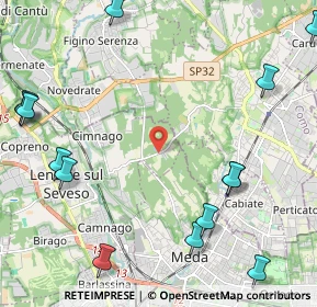 Mappa Via per Mariano, 20823 Lentate sul Seveso MB, Italia (3.12733)