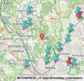 Mappa Via per Mariano, 20823 Lentate sul Seveso MB, Italia (2.64429)